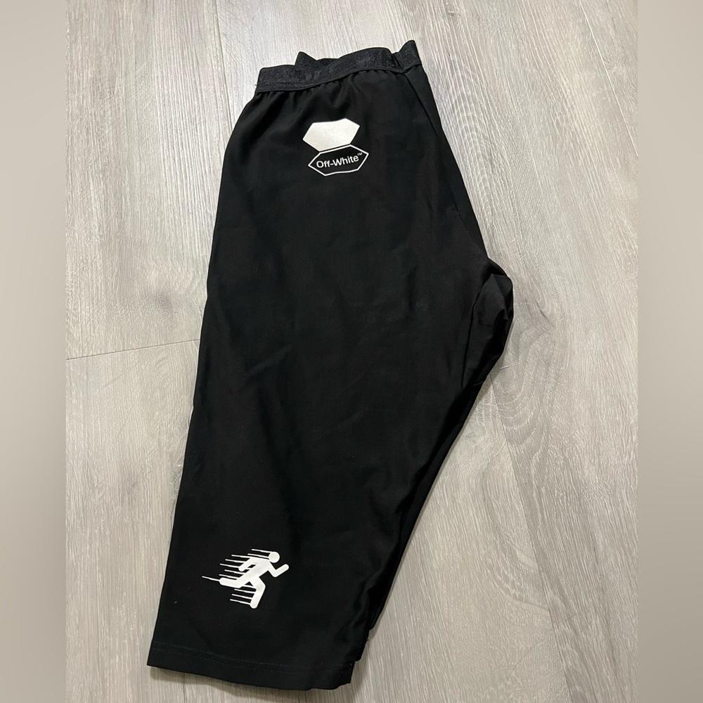 OFF-WHITE "LOGO-PRINTED" BIKE SHORTS (RARE!) - Picture 4 of 7